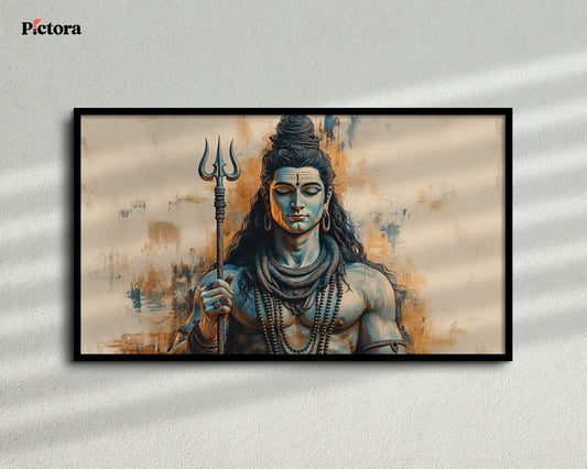 Lord Shiva(Mahadev) Canvas Art (A024).