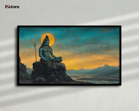 Lord Shiva(Mahadev) Canvas Art (A023).