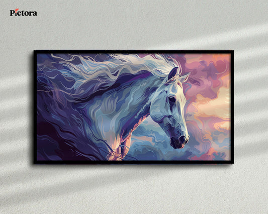 Running horses Canvas Painting (A004).