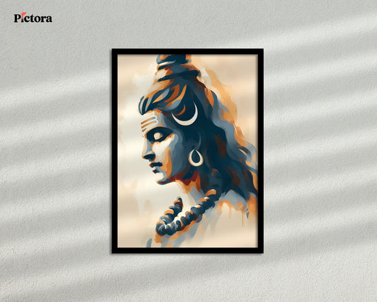 Lord Shiva(Mahadev) Canvas Art (A025).