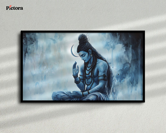 Lord Shiva(Mahadev) Canvas Art (A022).