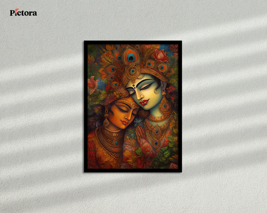 Radha Krishna Canvas Painting (A013).