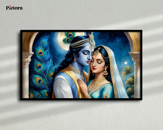 Radha Krishna Canvas Painting (A009).