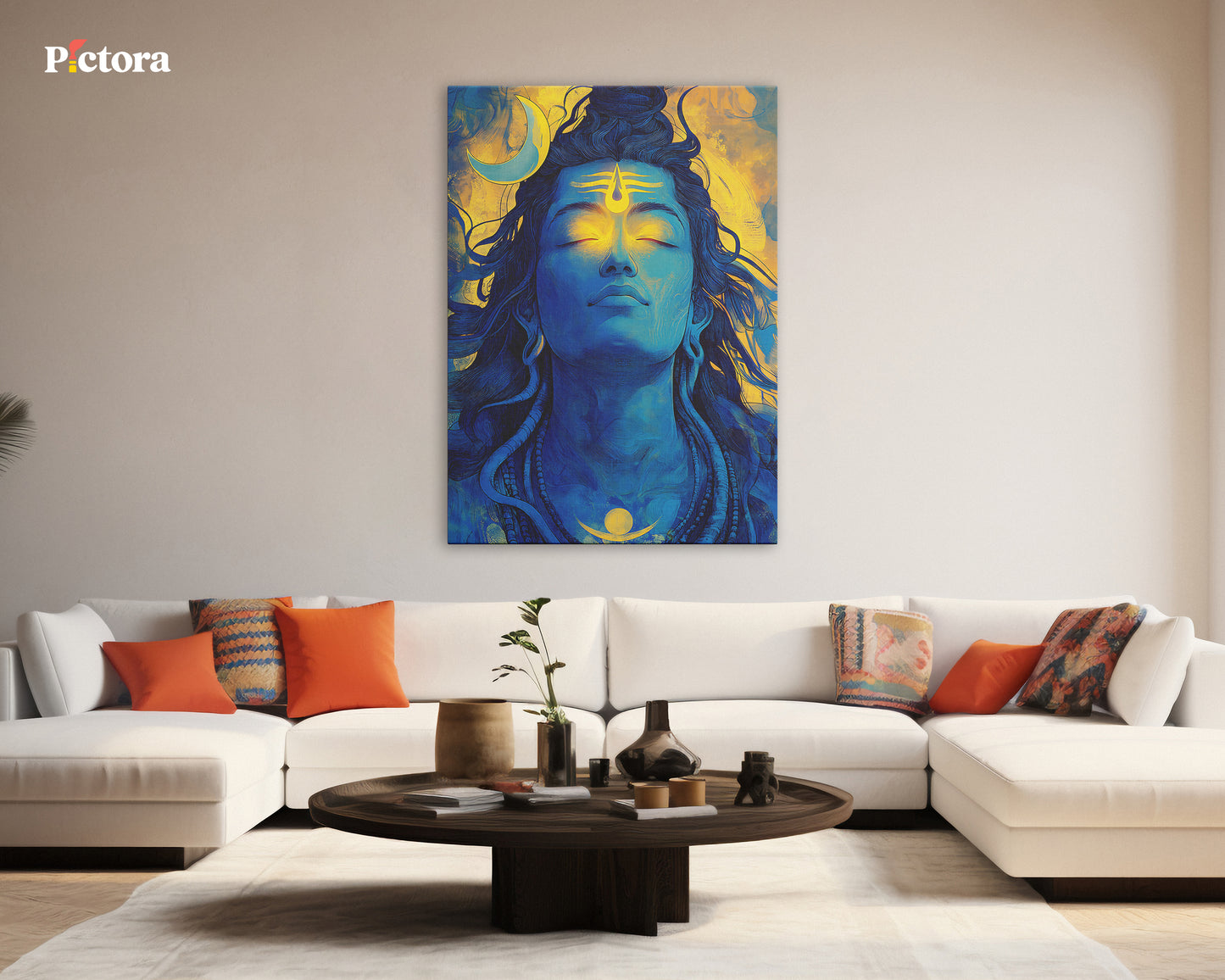Lord Shiva(Mahadev) Canvas Art (A021).