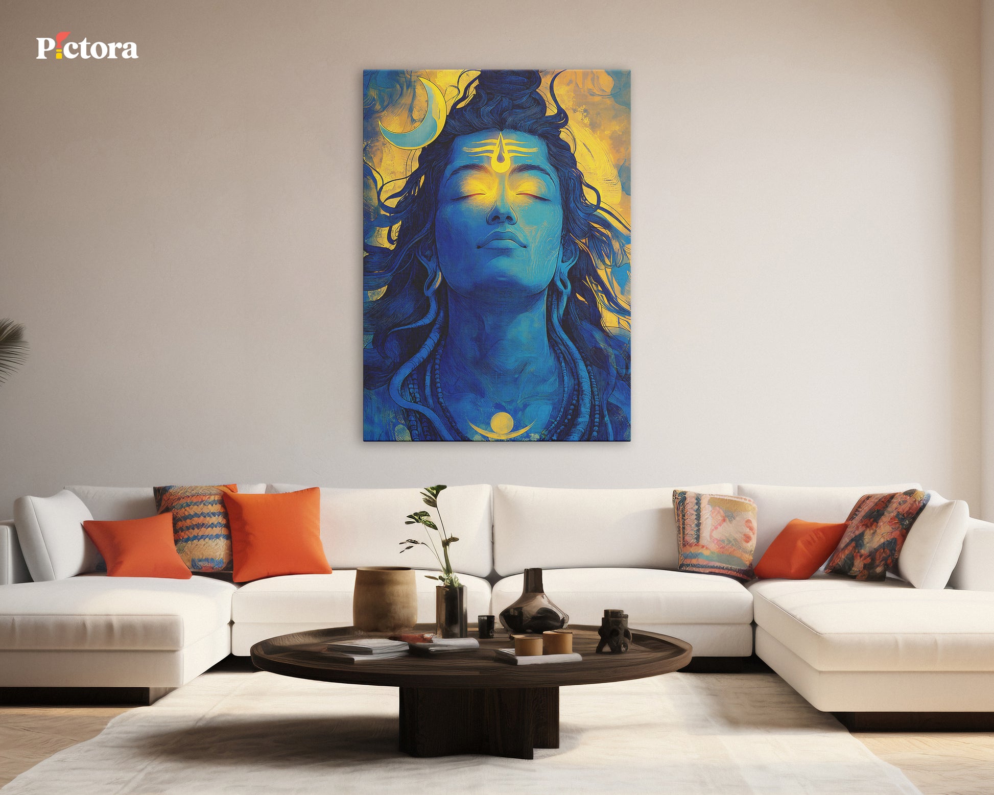 Lord Shiva(Mahadev) Canvas Art (A021).