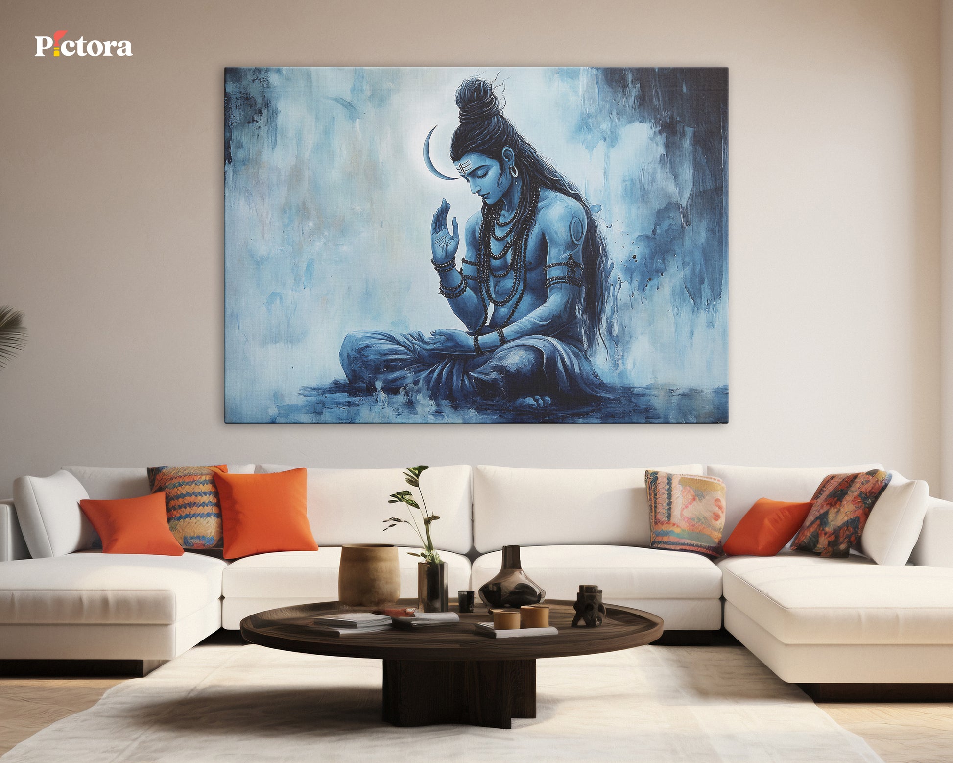 Lord Shiva(Mahadev) Canvas Art (A022).