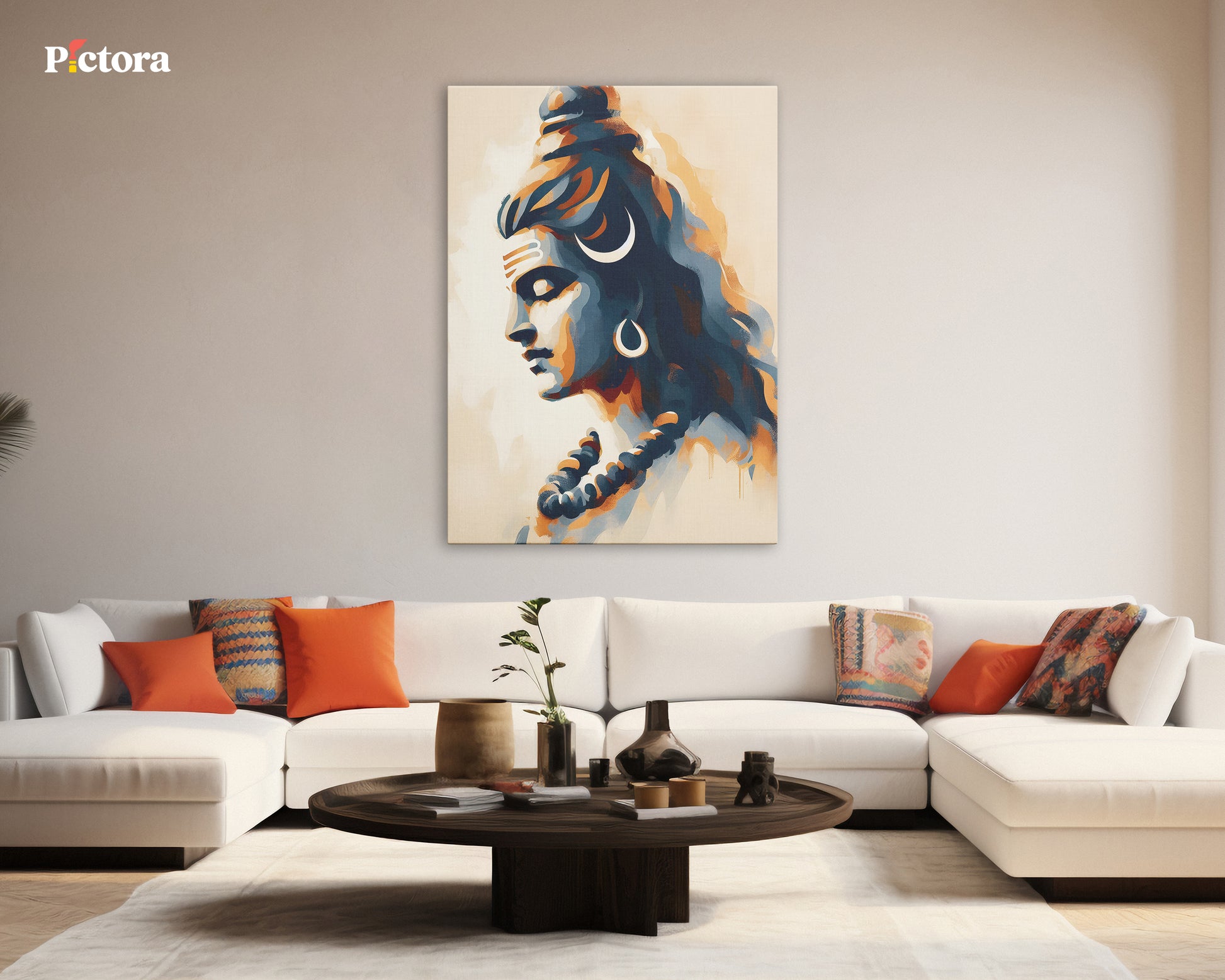 Lord Shiva(Mahadev) Canvas Art (A025).