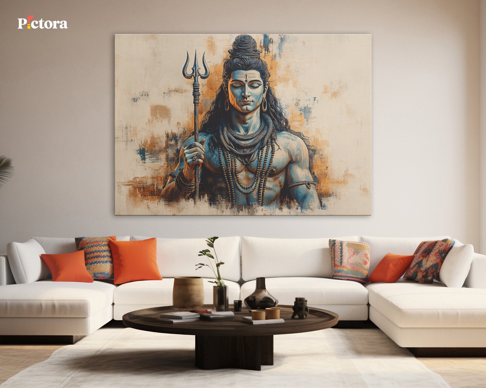 Lord Shiva(Mahadev) Canvas Art (A024).