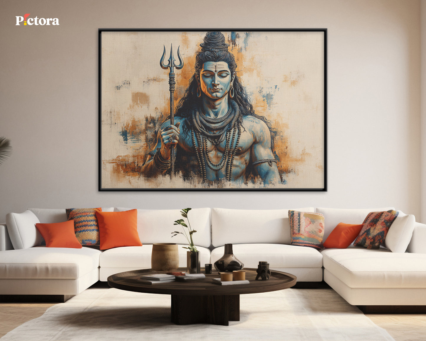 Lord Shiva(Mahadev) Canvas Art (A024).