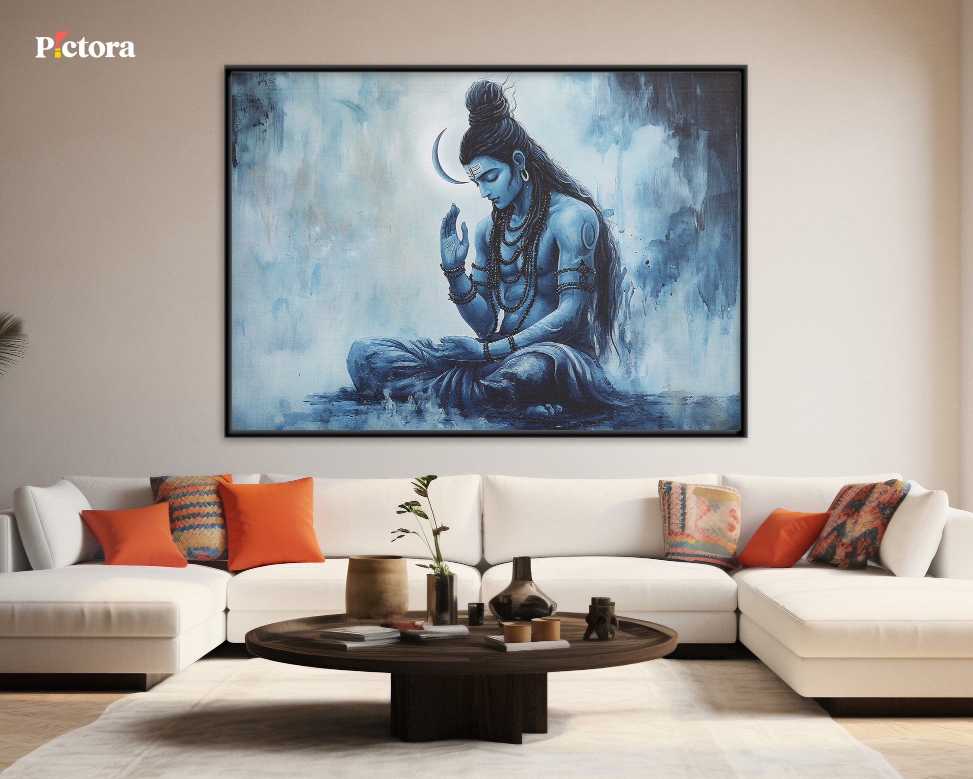 Lord Shiva(Mahadev) Canvas Art (A022).