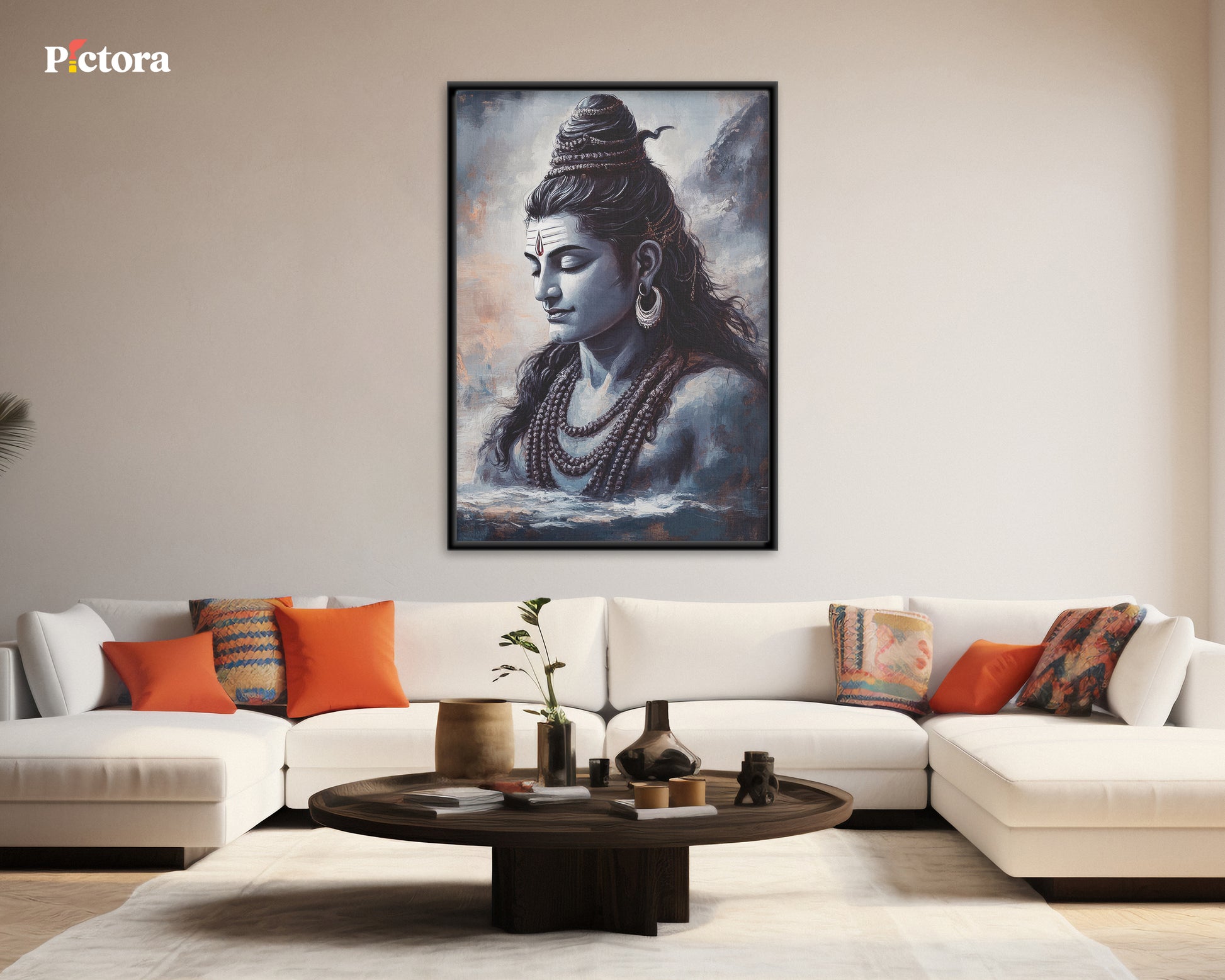 Lord Shiva(Mahadev) Canvas Art (A026).