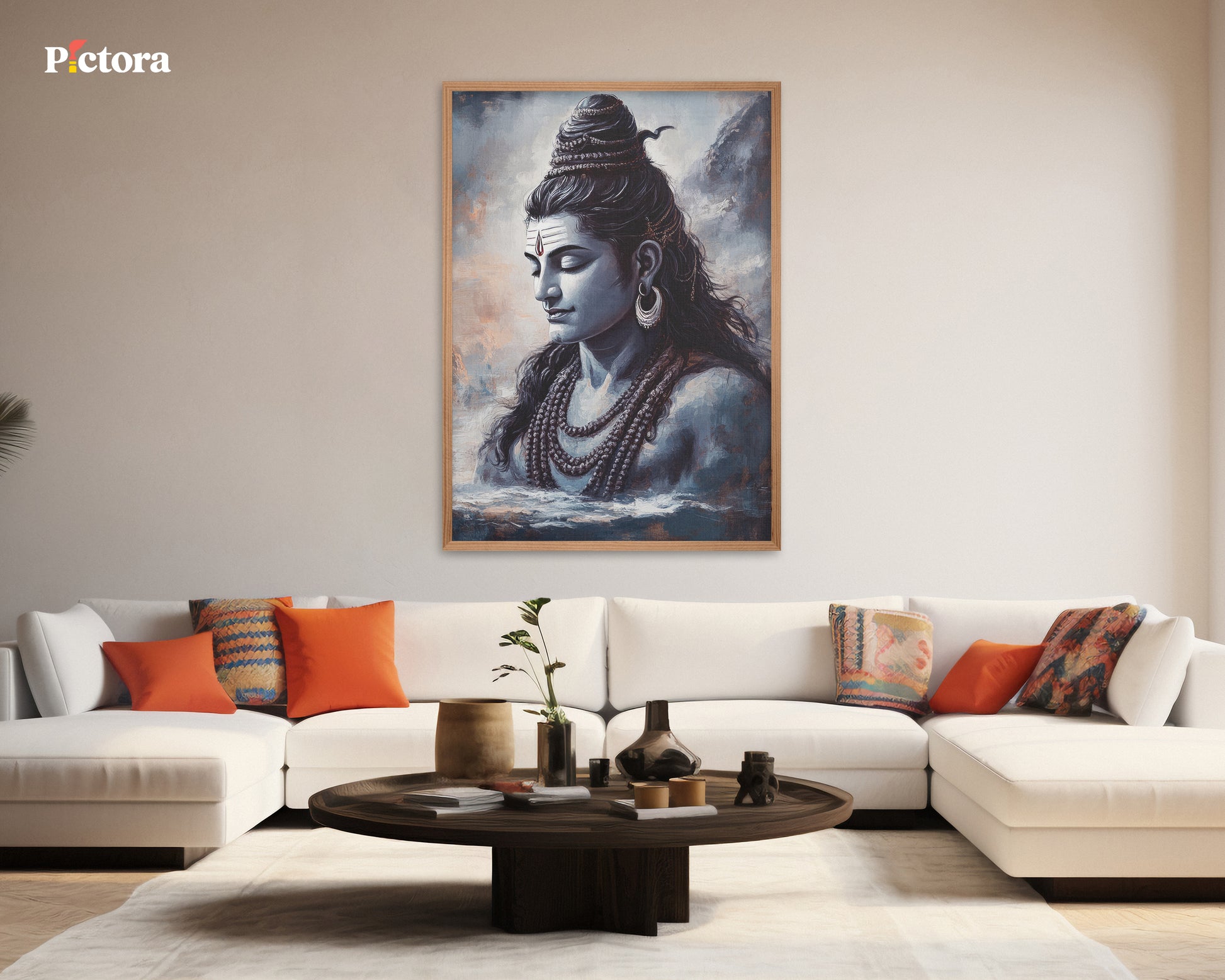 Lord Shiva(Mahadev) Canvas Art (A026).
