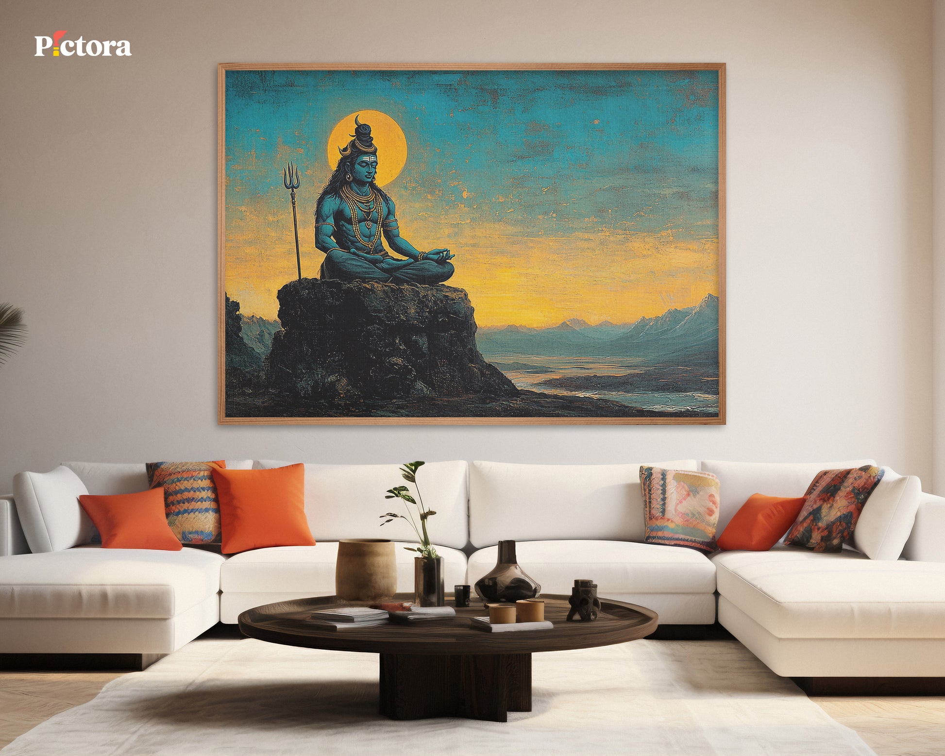Lord Shiva(Mahadev) Canvas Art (A023).